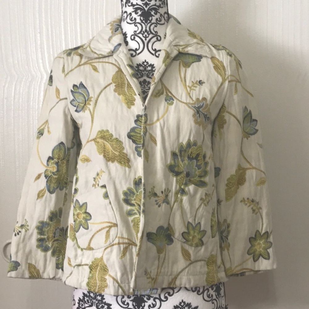 Banana Republic floral blazer size 2